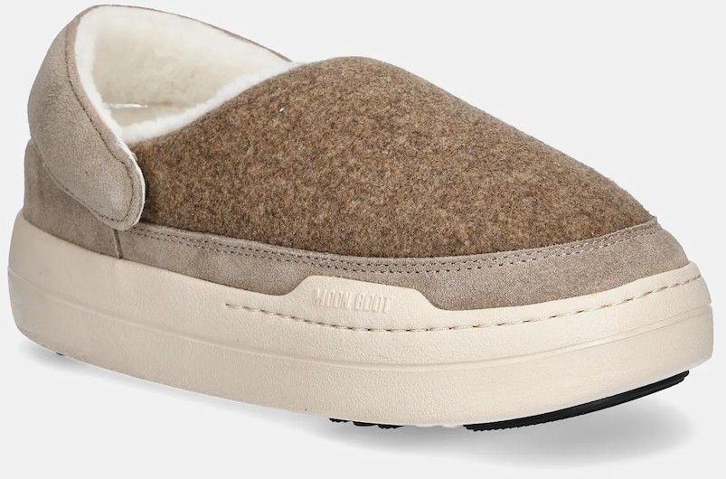 Papuče Moon Boot MB PARK CLOG FELT béžová farba, 80D2470090 L017