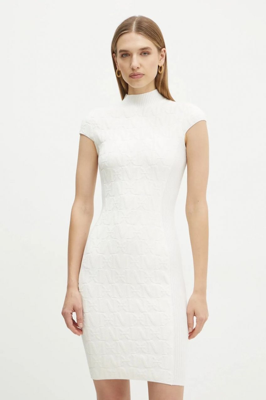 Šaty Marciano Guess HERMIONE béžová farba, mini, priliehavé, 4BGK0A 5661Z