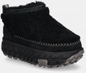 Semišové snehule UGG Venture Daze Ultra Mini Cozy Boot čierna farba, 1161790-BLK