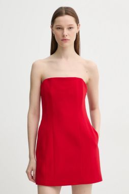 Šaty A.L.C. červená farba, mini, priliehavá, 6DRES01758