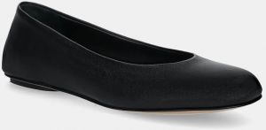 Kožené balerínky Weekend Max Mara TODI čierna farba, 2515521074600