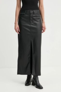 Sukňa Levi's čierna farba, maxi, rovný strih, A9309