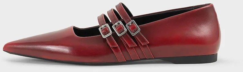 Kožené balerínky Vagabond Shoemakers HERMINE červená farba, 5833-218-47