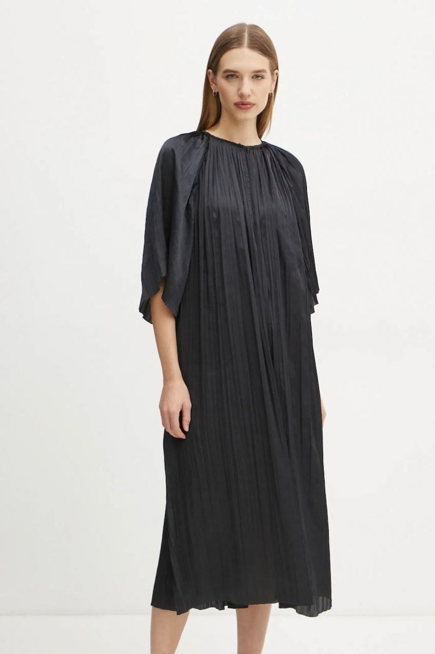 Šaty Day Birger et Mikkelsen Sophia čierna farba, midi, oversize, DAY65243549