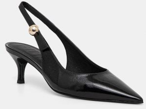 Kožené lodičky Furla Sfera Slingback čierna farba, YJ07SFE Y57000 O6000