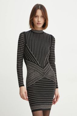 Šaty Marciano Guess KRISTAL čierna farba, mini, priliehavé, 5RGK30 6218A