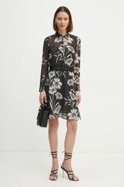 Šaty Marciano Guess NOUVEAU čierna farba, midi, áčkový strih, 5RGK55 9603Z