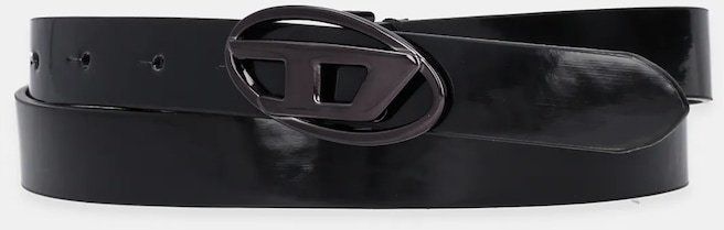 Opasok Diesel OVAL D LOGO B-1DR 20 belt dámsky, čierna farba, X09727.P1660