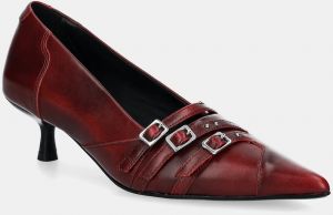 Kožené lodičky Vagabond Shoemakers LYKKE bordová farba, 5714-118-47