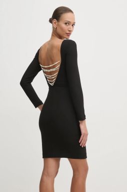 Šaty Marciano Guess CELIA čierna farba, mini, rovný strih, 5RGK32 6869Z