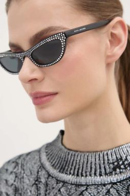 Slnečné okuliare Marc Jacobs dámske, čierna farba, MARC 797/S