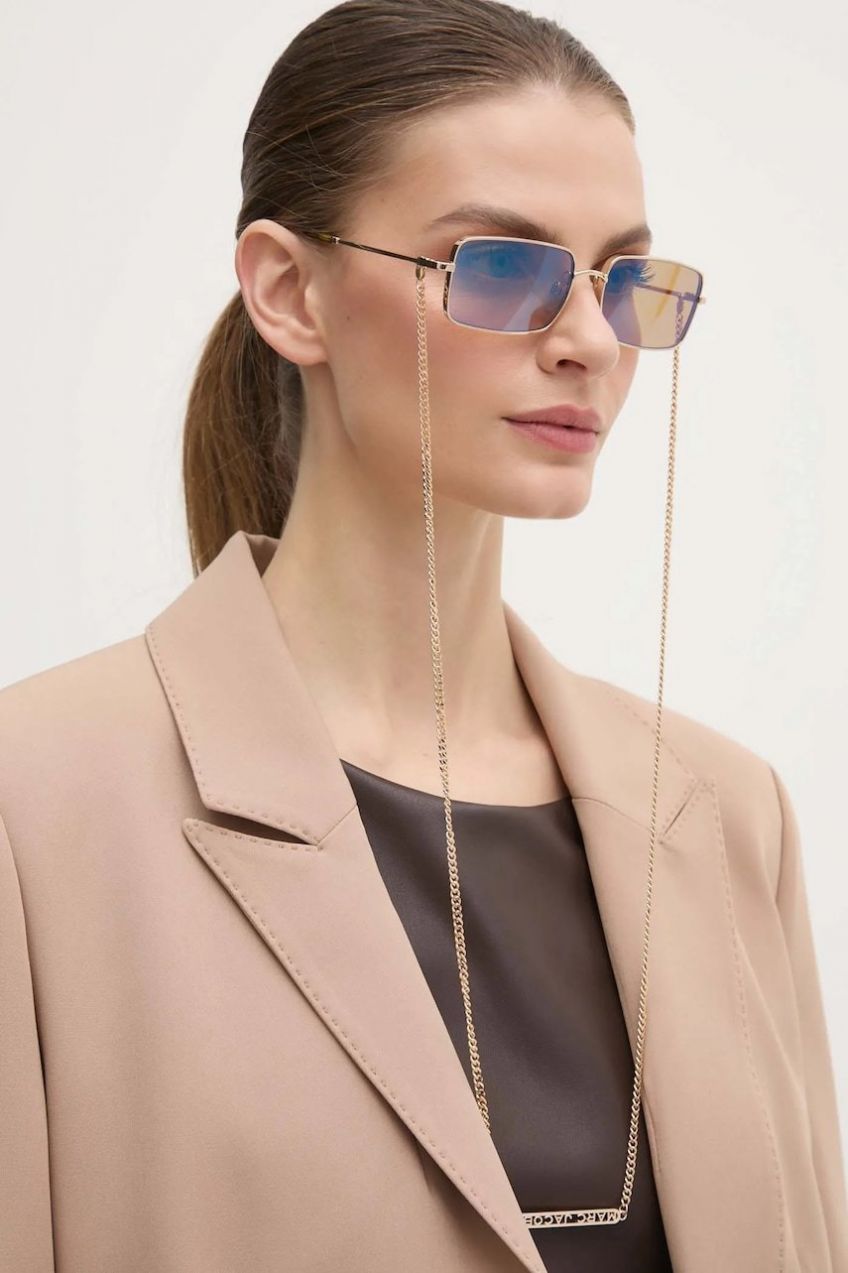 Slnečné okuliare Marc Jacobs dámske, zlatá farba, MARC 771/N/S