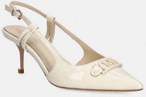 Kožené lodičky Marciano Guess béžová farba, 5RGZ15 7287A