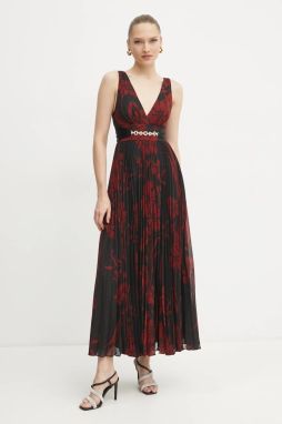 Šaty Marciano Guess NOUVEAU čierna farba, maxi, áčkový strih, 5RGT54 9603Z