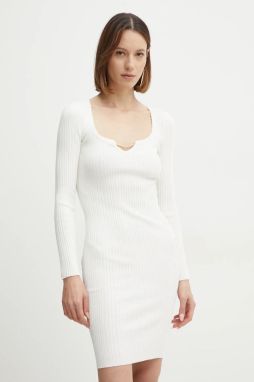 Šaty Marciano Guess ANGI béžová farba, mini, priliehavé, 5RGK84 5681Z