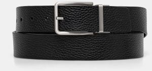 Obojstranný kožený opasok Calvin Klein pánsky, čierna farba, K50K512647