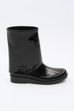 Gumáky Karl Lagerfeld KALOSH dámske, čierna farba, KL47064S