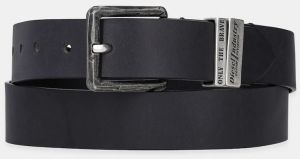 Opasok Diesel DIESEL LOGO B-GUARANTEE-A belt pánsky, čierna farba, X08532.PR227