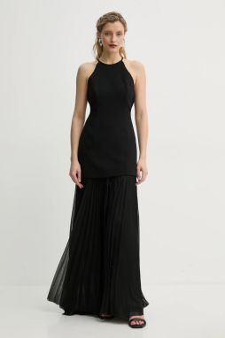 Šaty A.L.C. Lana čierna farba, maxi, áčkový strih, 6DRES02466