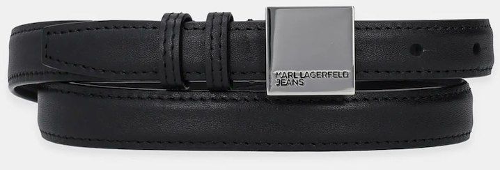 Opasok Karl Lagerfeld Jeans dámsky, čierna farba, A1W33125