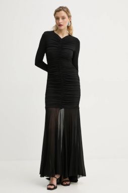 Šaty A.L.C. Fawn čierna farba, maxi, áčkový strih, 6DRES02467
