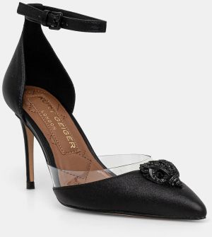 Lodičky Kurt Geiger London Belgravia Vinyl High čierna farba, 3955700999