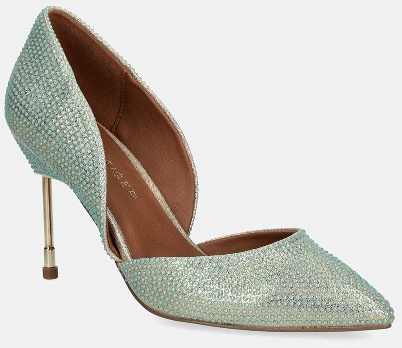 Lodičky Kurt Geiger London Bond 90 zelená farba, 2274573609
