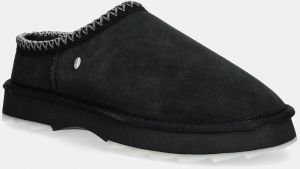 Semišové papuče Emu Australia Sharky Scuff čierna farba, W13179 Black