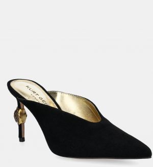 Šľapky Kurt Geiger London Eagle High Closed Mule dámske, čierna farba, na vysokom podpätku, 3967800209