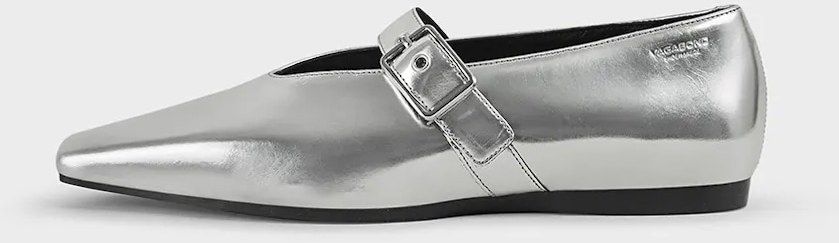 Kožené balerínky Vagabond Shoemakers WIOLETTA strieborná farba, 5701-283-79