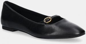 Kožené balerínky Kurt Geiger London Flexi Ballerina čierna farba, 3942400109