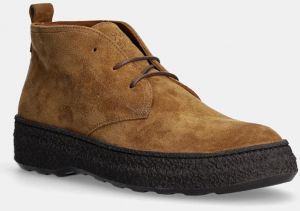 Semišové topánky Polo Ralph Lauren Aldis Chukka pánske, hnedá farba, 812958779001