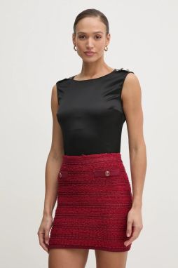 Blúzka Marciano Guess DION dámska, čierna farba, jednofarebná, 5RGH29 7246A