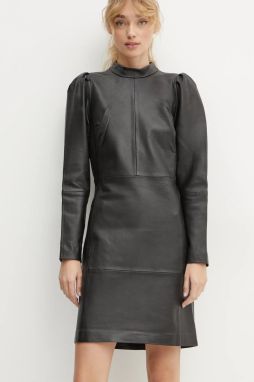 Šaty Bruuns Bazaar čierna farba, mini, priliehavá, BBW4319