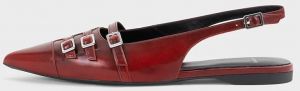 Kožené balerínky Vagabond Shoemakers HERMINE červená farba, s otvorenou pätou, 5533-118-47