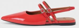 Kožené balerínky Vagabond Shoemakers HERMINE červená farba, s otvorenou pätou, 5733-260-76
