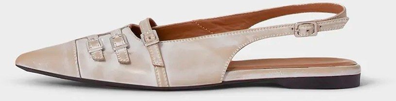 Kožené balerínky Vagabond Shoemakers HERMINE béžová farba, s otvorenou pätou, 5533-118-07