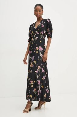 Šaty Twinset čierna farba, maxi, áčkový strih, 251TP2770