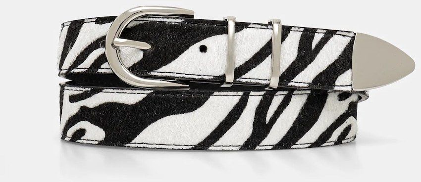 Opasok Morgan 3ZEBRE dámsky, biela farba, 3ZEBRE