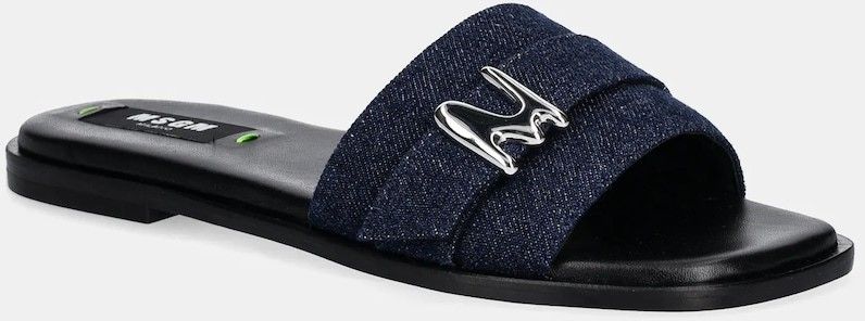 Šľapky MSGM dámske, tmavomodrá farba, 3841MDS840