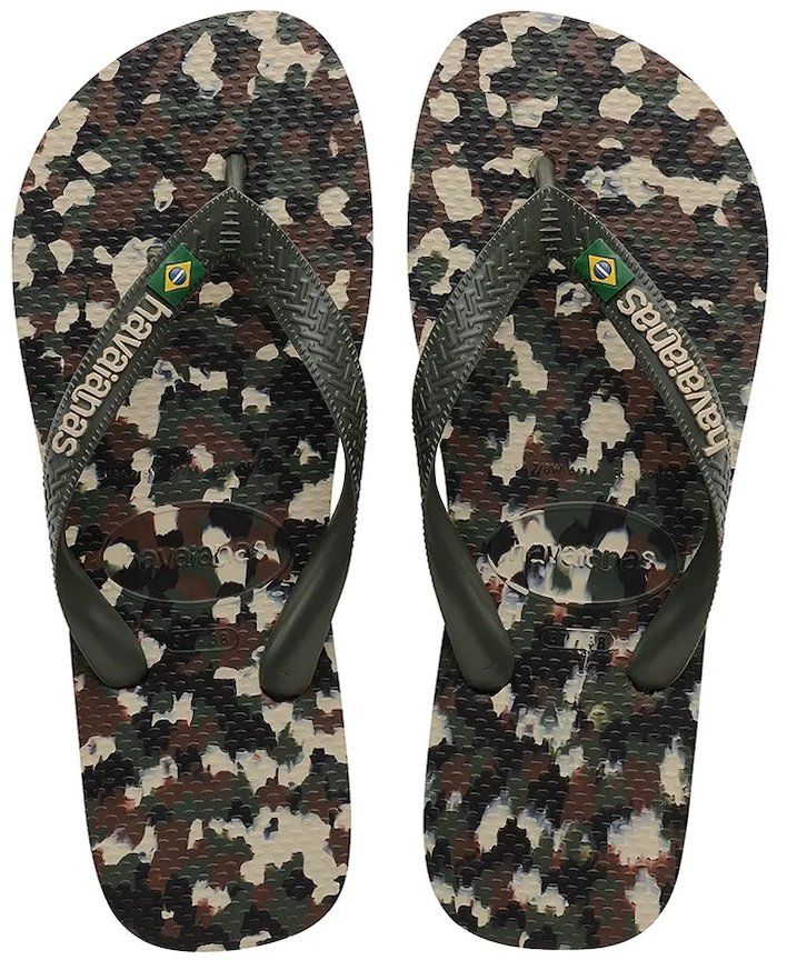 Šľapky Havaianas BRASIL TECH II pánske, zelená farba, 4147965-4896
