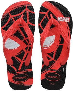 Šľapky Havaianas TOP MARVEL pánske, červená farba, 4146953-9710