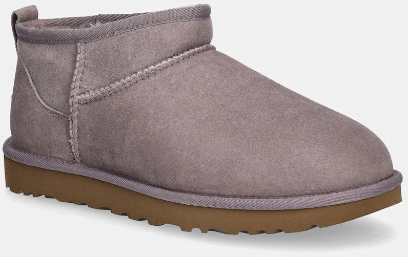 Semišové snehule UGG Classic Ultra Mini fialová farba, 1116109-SGRP