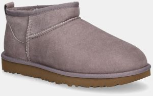 Semišové snehule UGG Classic Ultra Mini fialová farba, 1116109-SGRP
