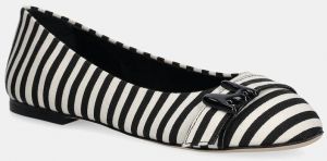 Baleríny MSGM čierna farba, 3841MDS350