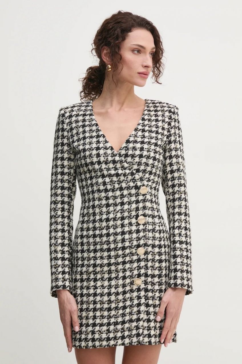 Šaty Marciano Guess SEVILLA čierna farba, mini, áčkový strih, 5RGK78 7278A