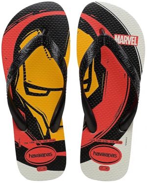 Šľapky Havaianas TOP MARVEL pánske, čierna farba, 4146953-0001