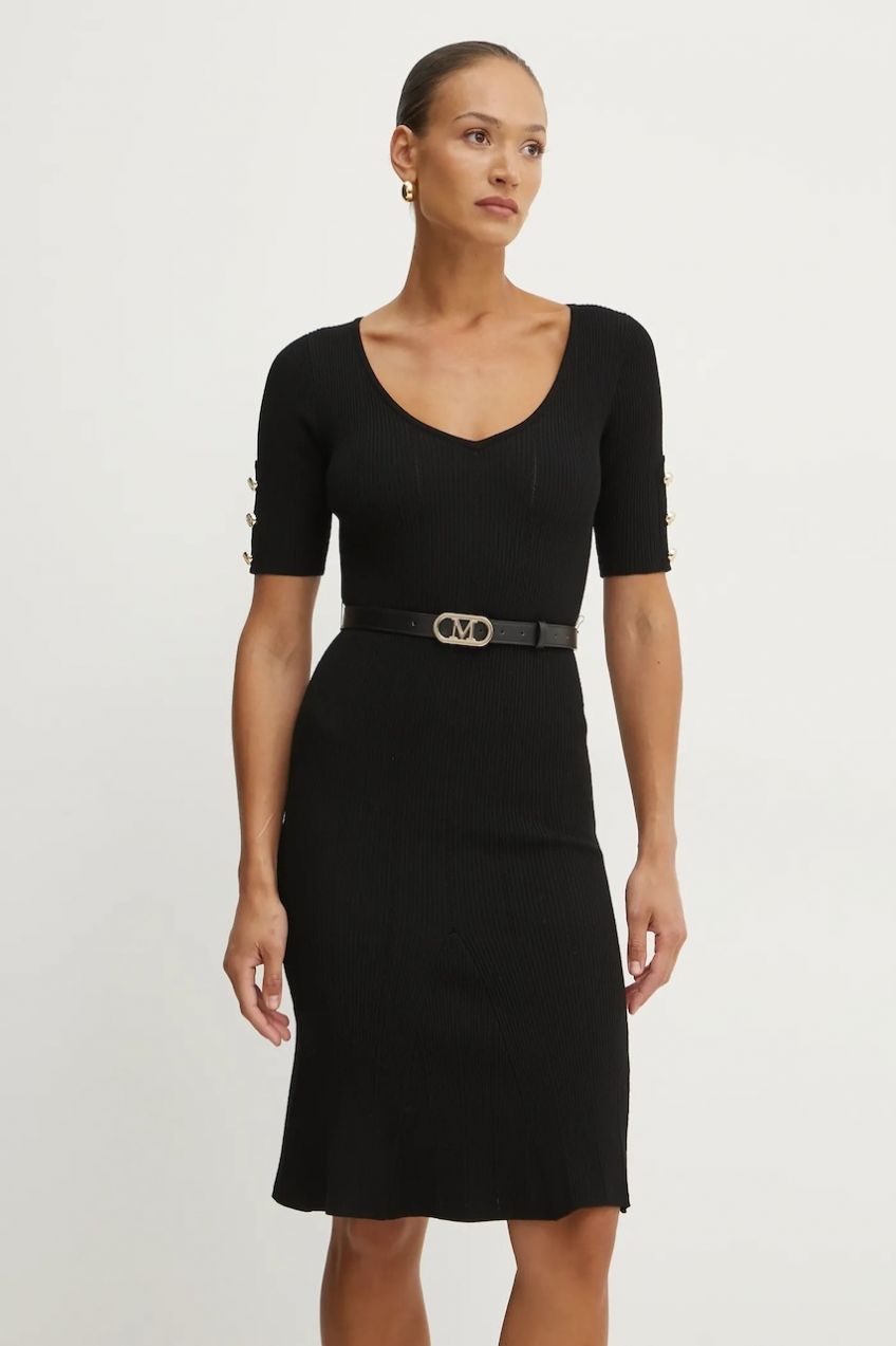 Šaty Marciano Guess GRACE čierna farba, mini, priliehavé, 5RGK07 5810Z