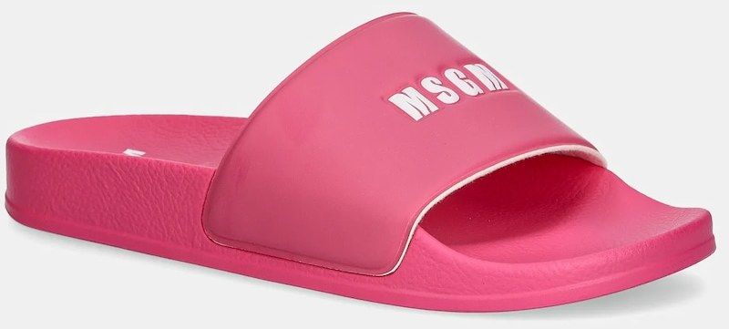 Šľapky MSGM dámske, ružová farba, 3841MDS208