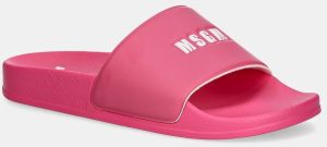 Šľapky MSGM dámske, ružová farba, 3841MDS208